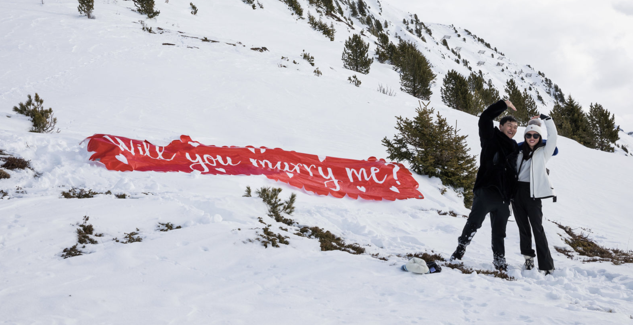 marriage proposal in the alps
