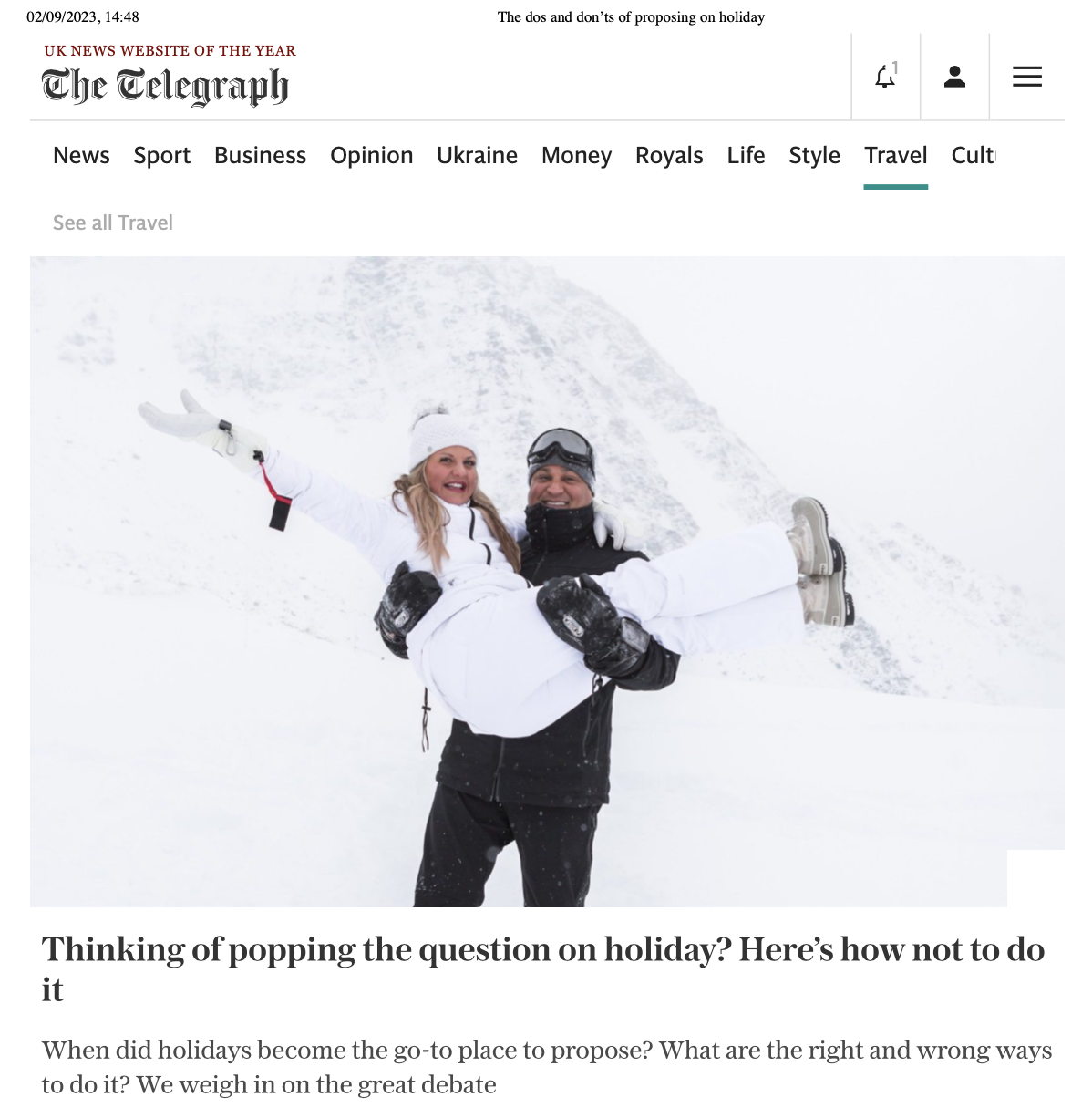 marriage proposals in the alps